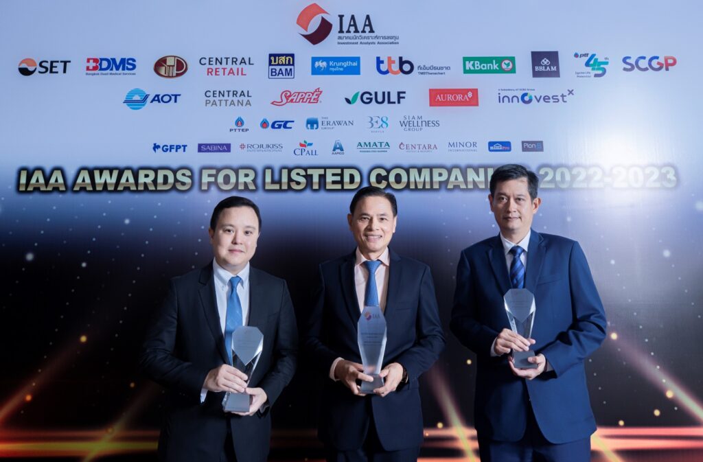 SCGP Receives 3 IAA Awards for Listed Companies 2022