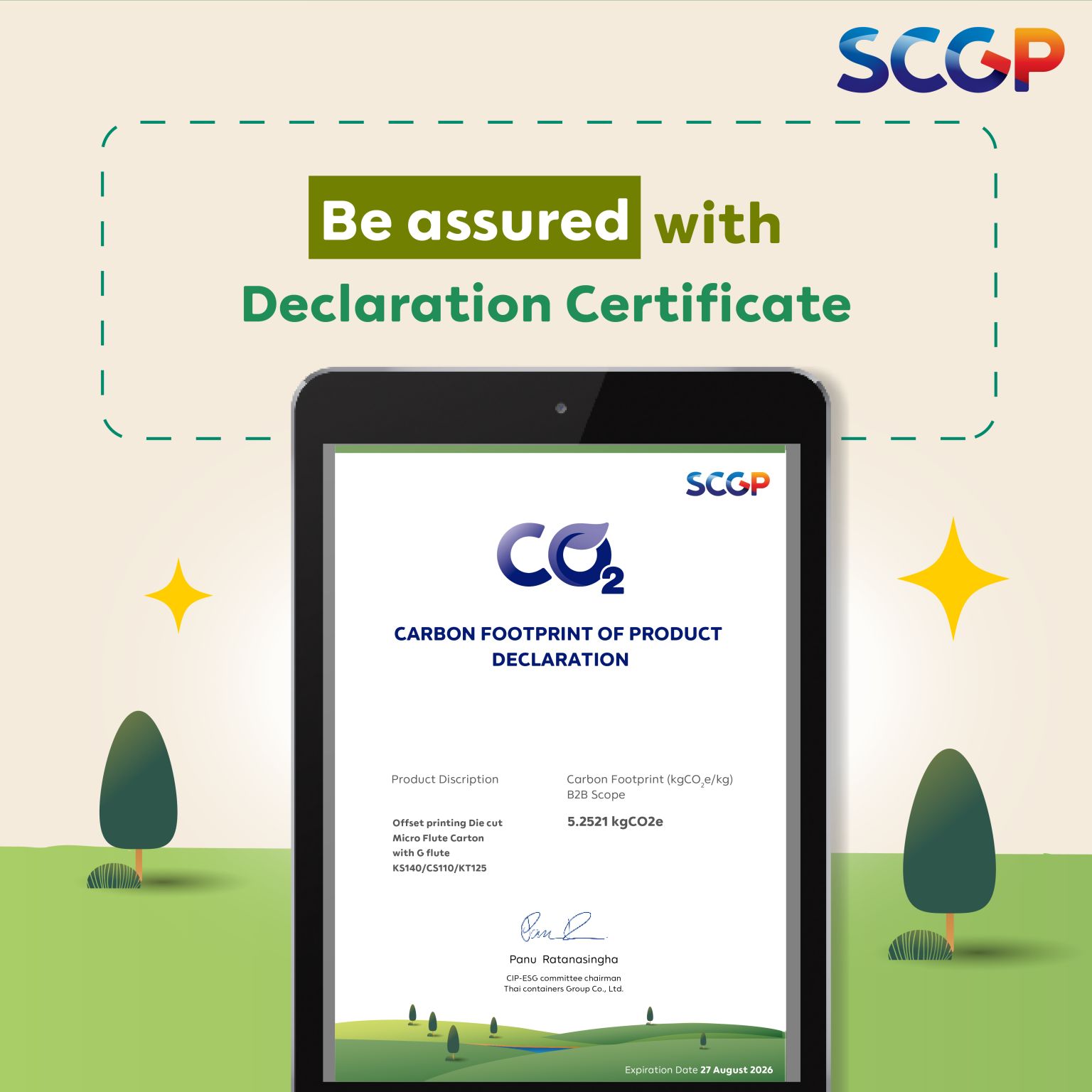 SCGP has developed a Carbon Footprint Software