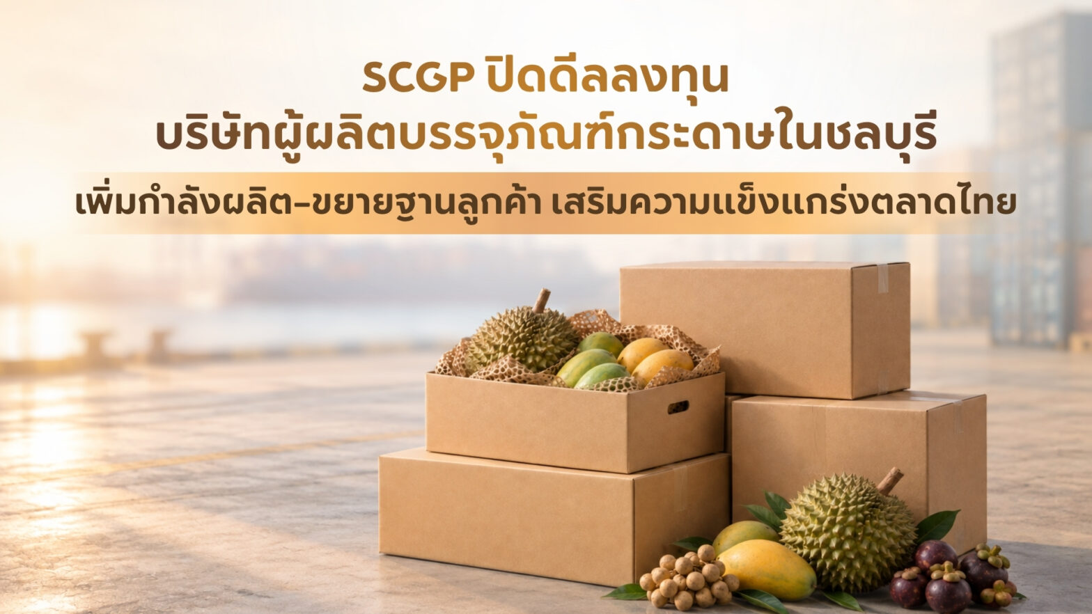 SCGP Investment-in-Fiber-Packaging-Manufacturer-in-Chonburi